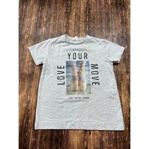 Zara Size 9 Ballet Collection Love Your Move Tee